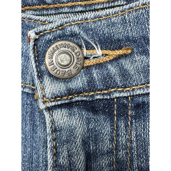 Eddie Bauer Women’s Jeans Sz 14R Stretch Natural Fit Straight Leg Preppy Classic - Picture 4 of 16